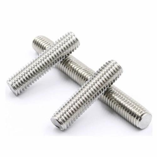 Inconel Fasteners Double End Stud Bolts Silver For Industrial Use Custom Size Manufacturers, Suppliers in Indonesia
