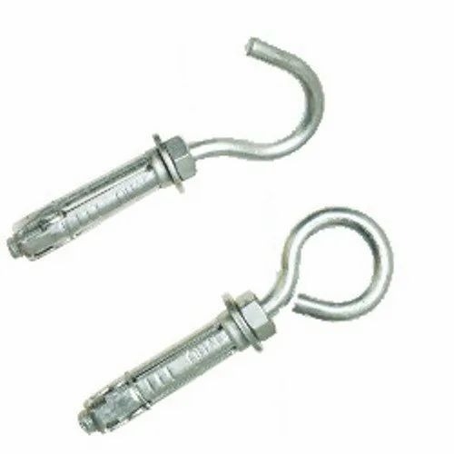 Alloy A286 Fasteners Hook Bolts 100mm Hook Bolt Mild Steel Carbon Steel Silver Finish Manufacturers, Suppliers in Dubai