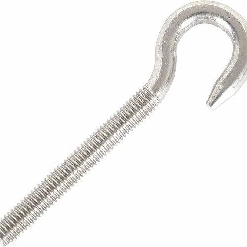 Alloy A286 Fasteners Hook Bolts 100mm Hook Bolt Mild Steel Carbon Steel Silver Finish Manufacturers, Suppliers in Dubai