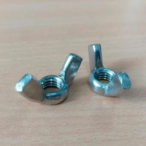 Monel Fastener Wing Nuts 10 MM Wing Nut Carbon Steel Polished Finish Silver Color Manufacturers, Suppliers in Nigeria
