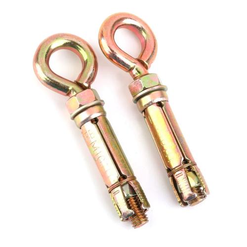 Astm A325 Fasteners Hook Bolts Cast Iron M25 Screw Yellow Zinc Plated 130mm Thread Length 2.5mm Pitch Manufacturers, Suppliers in Dubai