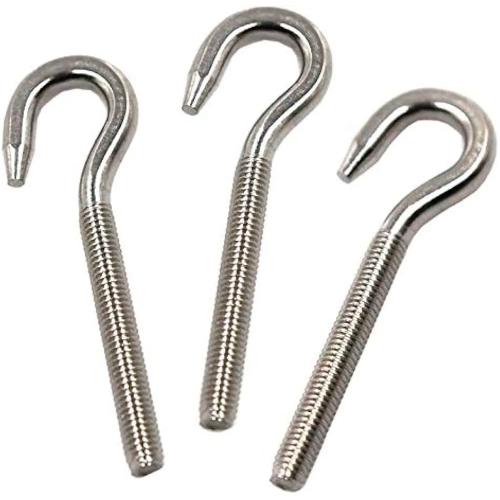 Astm A325 Fasteners Hook Bolts Cast Iron M25 Screw Yellow Zinc Plated 130mm Thread Length 2.5mm Pitch Manufacturers, Suppliers in Dubai