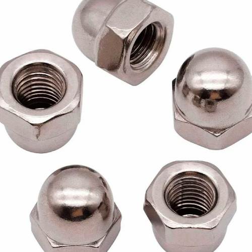 Titanium Fastener Cap Nuts Stainless Steel Hexagonal Dome Bolt M8 Grade 202 304 316 for Industrial Use Quantity Per Pack as Per Requirement Manufacturers, Suppliers in Bahrain