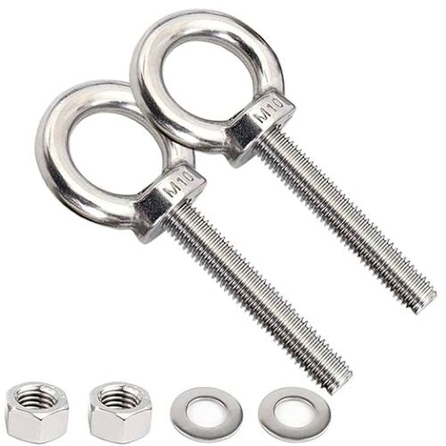 Eye Bolts Stainless Steel Grade 304 M10 Fasteners Exterior Finish Rating 304 Manufacturers, Suppliers in Indonesia