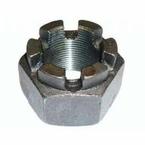 Smo 254 Fasteners Slotted Nuts Custom Size SS Head Thread Industrial Use Silver Color Manufacturers, Suppliers in Dubai