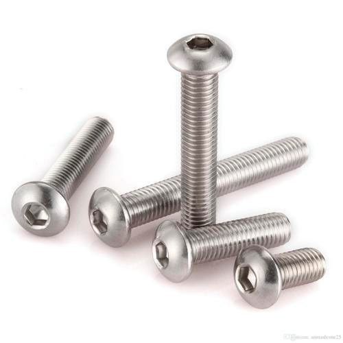 Duplex Steel Button Head Screws Button Head Round Shape Polished Surface Industrial Use Manufacturers, Suppliers in Dubai