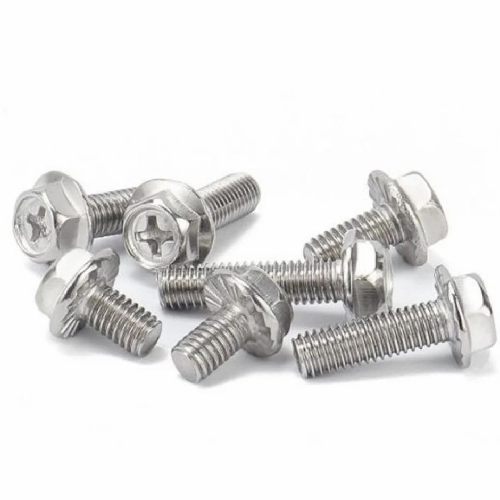 Sanicro 28 Fastener Hex Flange Screws Zinc Plated Hex Phillips Head Flange Screws Manufacturers, Suppliers in Dubai
