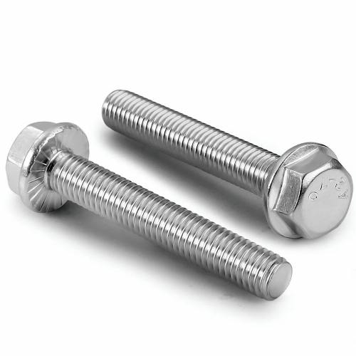 Smo 254 Fasteners Flange Bolts M6 Bolt 25mm Stainless Steel Zinc Nickel Plated Fully Threaded DIN 6921 Manufacturers, Suppliers in Dubai