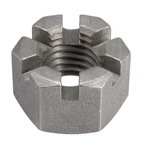 Alloy 20 Fasteners Castle Nuts Mild Steel Castle Nut Hexagonal Shape All Sizes SS MS Carbon Steel All Surface Finishes Manufacturers, Suppliers in Dubai