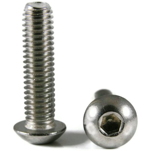 Super Duplex Button Head Screws SS304 Stainless Steel M12 Button Head Silver Manufacturers, Suppliers in Indonesia