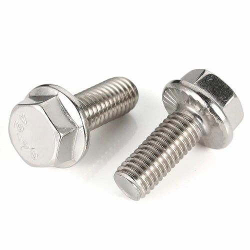 Smo 254 Fasteners Flange Bolts M6 Bolt 25mm Stainless Steel Zinc Nickel Plated Fully Threaded DIN 6921 Manufacturers, Suppliers in Dubai