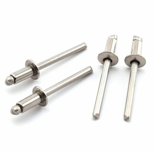 Hastelloy Blind Rivets 4 MM Rivet Curved Head 6.4 MM Length Silver Polished Grade A 20 Pieces Box Packaging Manufacturers, Suppliers in Indonesia