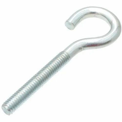 Monel Fastener Hook Bolts M10 Stainless Steel Screw Thread 60MM Hot Dip Galvanized HDG Pitch Tapping Drill Size 6MM DIN ASTM Standards Manufacturers, Suppliers in Nigeria