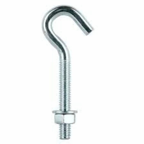 Super Duplex Hook Bolts Stainless Steel M10 Screw 60MM Thread Length Hot Dip Galvanized Thread Pitch 6MM Tapping Drill DIN ASTM Manufacturers, Suppliers in Indonesia