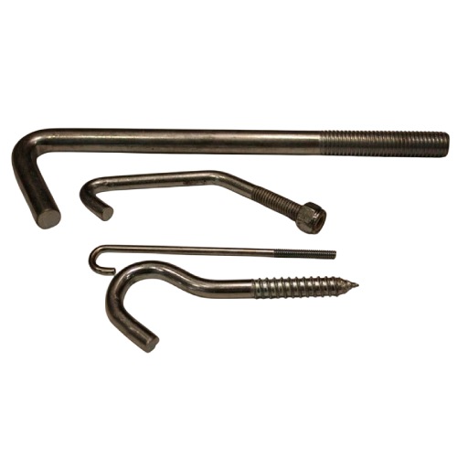 Hastelloy Hook Bolts Customized Stainless Steel Round Pipe Fittings with Polished Finish and Thread Options Manufacturers, Suppliers in Indonesia