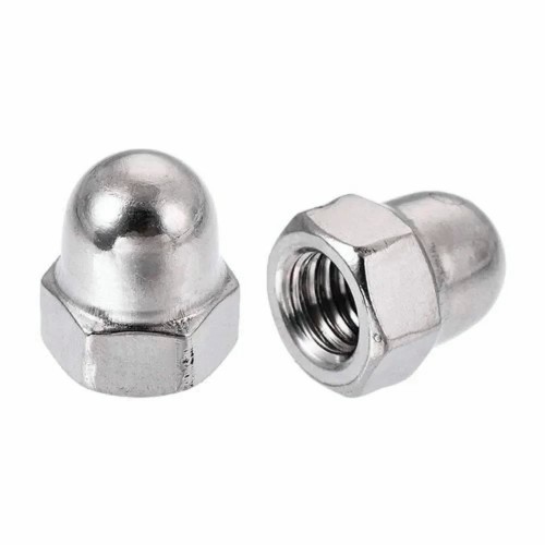 Nickel Alloy Fasteners Cap Nuts Polished Dome Shaped 2 Inch Industrial Components 4mm Diameter Manufacturers, Suppliers in Indonesia