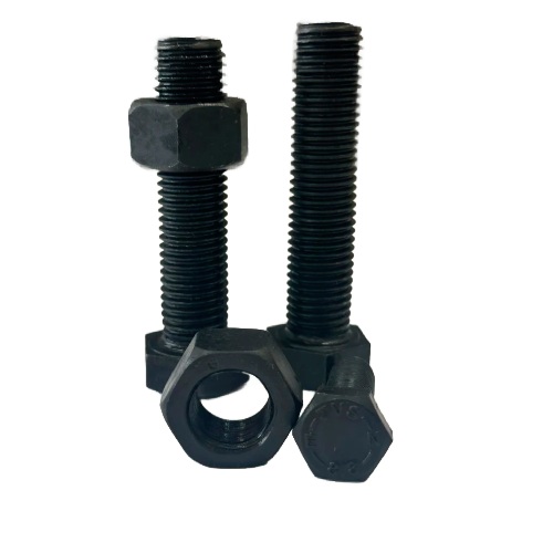 SS 904l Fasteners Heavy Hex Bolts Mild Steel Hexagonal Bolt With Black Phosphate Surface Treatment Hot Rolled Threaded Manufacturers, Suppliers in Oman