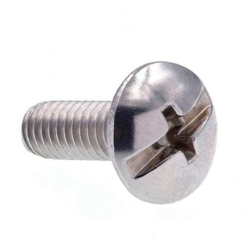 Nickel Alloy Fasteners Machine Screws SS304 Polished Round Flat Head Full Thread 3 Inch Automotive Components 10mm Diameter Silver Manufacturers, Suppliers in Indonesia