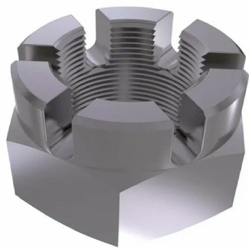 High Tensile Fasteners Slotted Nuts Mild Steel Industrial Grade Material For Industrial Applications Manufacturers, Suppliers in Mumbai