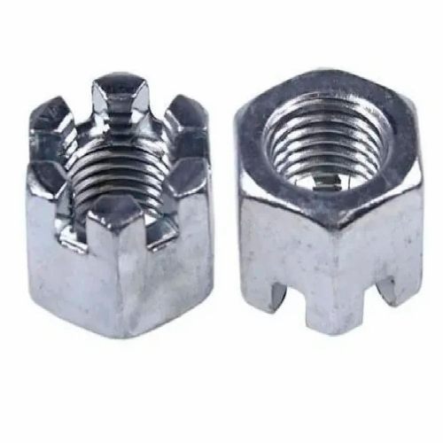 High Tensile Fasteners Slotted Nuts Mild Steel Industrial Grade Material For Industrial Applications Manufacturers, Suppliers in Mumbai