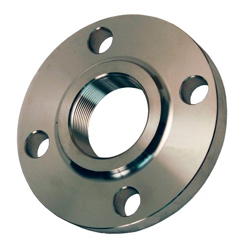 Carbon steel Threaded Flanges ASTM A105 Round Shape 8 Holes Silver Color Polish Finish For Industrial Use Manufacturers, Suppliers in Dubai