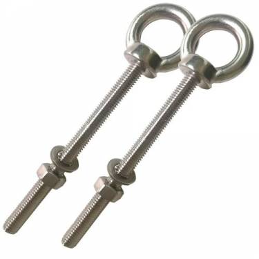 Alloy 20 Fasteners Eye Bolts Stainless Steel Round Head Bolts Silver Color Construction Use Manufacturers in Dubai