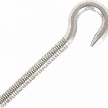 Alloy A286 Fasteners Hook Bolts 100mm Hook Bolt Mild Steel Carbon Steel Silver Finish Manufacturers in Dubai