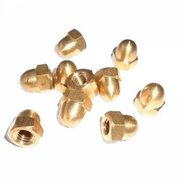 Aluminium Bronze Fasteners Dome Nuts 8mm Hexagonal Aluminium Bronze Nut With 5mm Inner Diameter For Industrial Use Manufacturers, Suppliers in Mumbai
