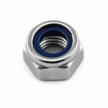 Duplex Steel Nylon Insert Nuts 6mm Stainless Steel Threaded Round Shape Silver Color Packaged for Convenience Manufacturers in Dubai