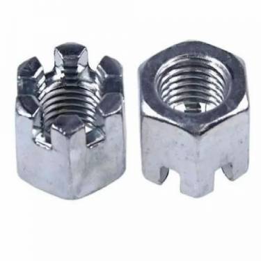 High Tensile Fasteners Slotted Nuts Mild Steel Industrial Grade Material For Industrial Applications Manufacturers, Suppliers in Mumbai