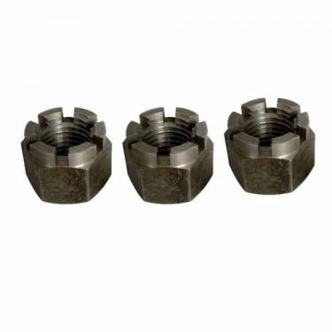 Inconel Fasteners Castle Nuts Mild Steel 2 Inch Hexagonal Drilling Nuts Industrial Use Manufacturers in Indonesia