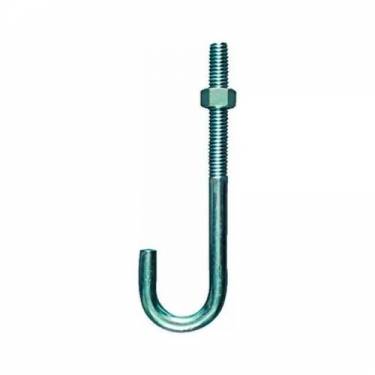 J Type Anchor Bolts J Shaped Stainless Steel M6 To M10 Polished Finish For Machinery Applications Manufacturers in Dubai