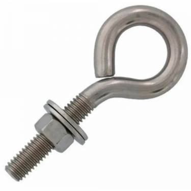 Monel Fastener Hook Bolts M10 Stainless Steel Screw Thread 60MM Hot Dip Galvanized HDG Pitch Tapping Drill Size 6MM DIN ASTM Standards Manufacturers in Nigeria
