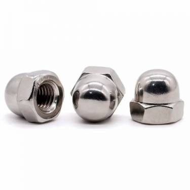 Nickel Alloy Fasteners Cap Nuts Polished Dome Shaped 2 Inch Industrial Components 4mm Diameter Manufacturers in Indonesia