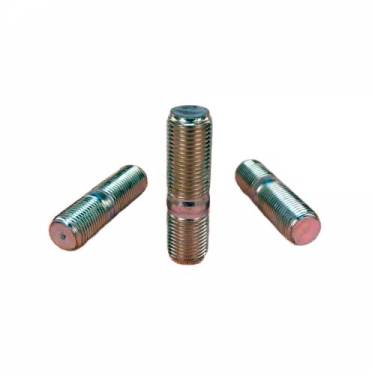 Nickel Alloy Fasteners Double End Stud Bolts 2 Inch Silver SS Round Head Industrial Fasteners Manufacturers in Indonesia