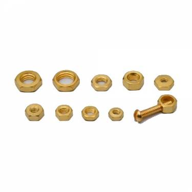 Phosphorous Bronze Fasteners Lock Nuts 5mm Hexagonal Industrial Fasteners Customized Quantity Per Pack Weight And Outer Diameter Based on Size Manufacturers in Qatar
