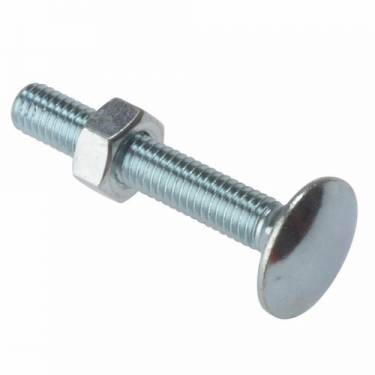 Sanicro 28 Fastener Carriage Bolts Silver Round Head Mild Steel Bolt for Hardware Fitting Manufacturers in Dubai