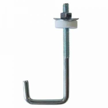 Sanicro 28 Fastener Hook Bolts Zinc Coated Hook Bolts for Roof Channel Fitting MS Golden Zinc Hot Dip Finish Manufacturers in Dubai