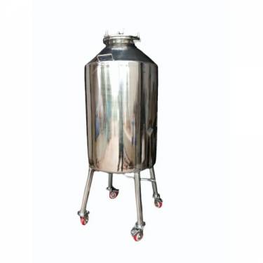 Stainless Steel Fasteners For Pressure Vessels 50 Liter Stainless Steel Vertical Storage Tank For Liquids SS 316 304 Max Pressure 5 Bar Manufacturers in Indonesia