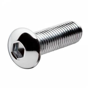 Super Duplex Button Head Screws SS304 Stainless Steel M12 Button Head Silver Manufacturers in Indonesia