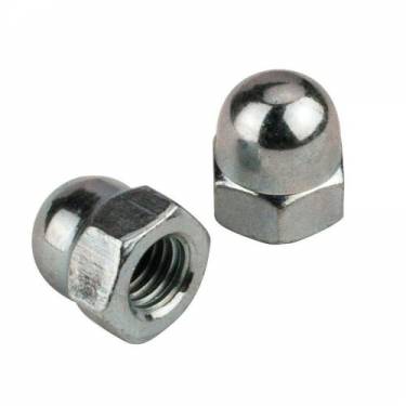 Super Duplex Cap Nuts SS 304 Dome Shape Nuts M3 to M24 Polished Surface Finish DIN 1587 Grade 202 304 316 Box Packaging Manufacturers in Indonesia